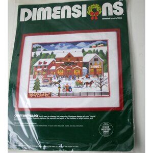 Dimensions Counted Cross Stitch Kit 8319 Christmas Village Charles Wysocki Seale